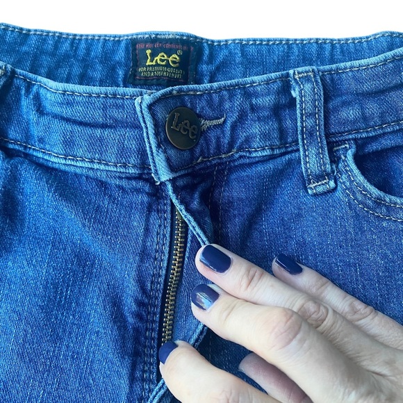 Lee Jeans Womens Size 10 Barrel Leg Wide Leg Crop Retro High Rise Waist - Picture 6 of 9